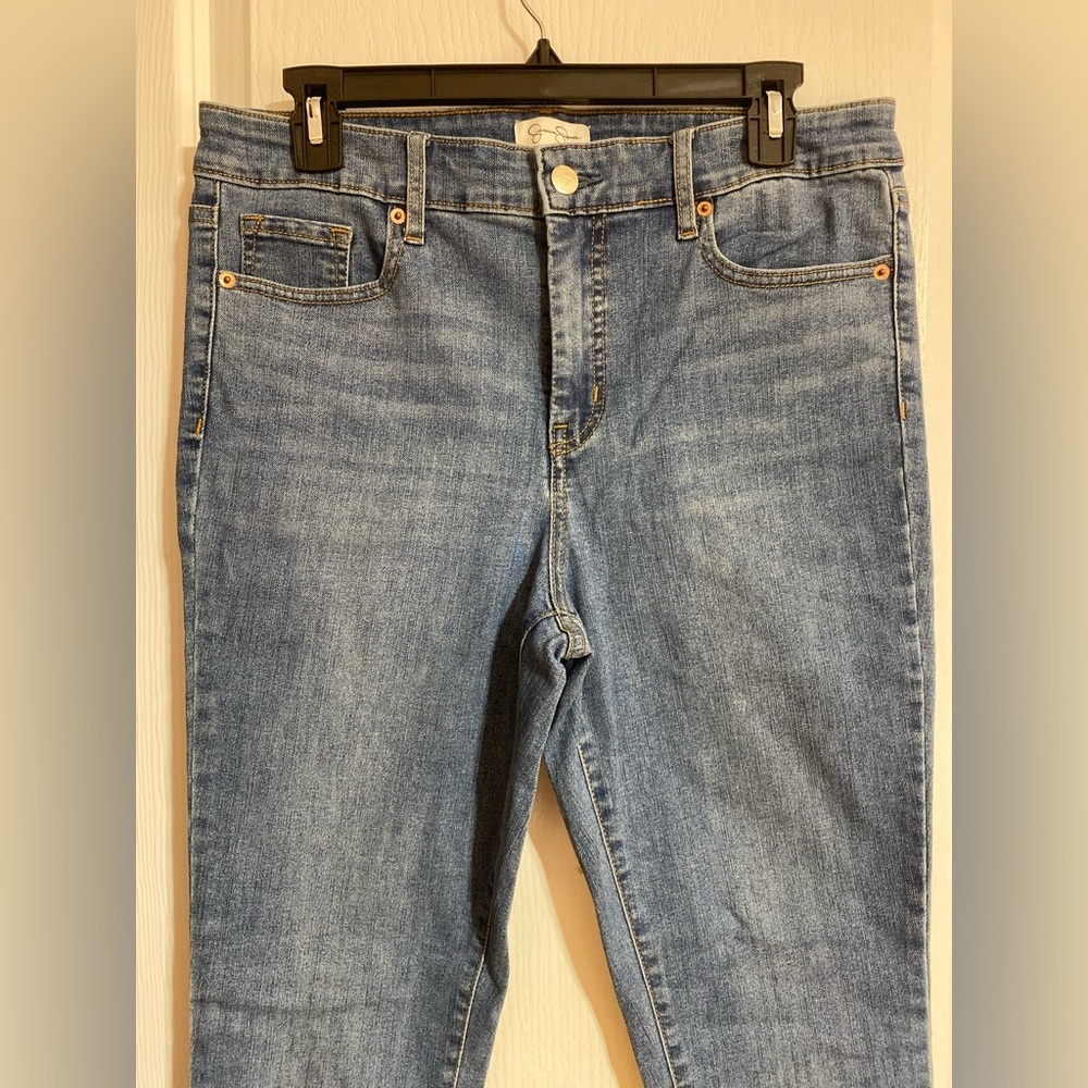 NWT Jessica Simpson High Rise Ankle Blue Jeans Size 10 - Picture 2 of 10